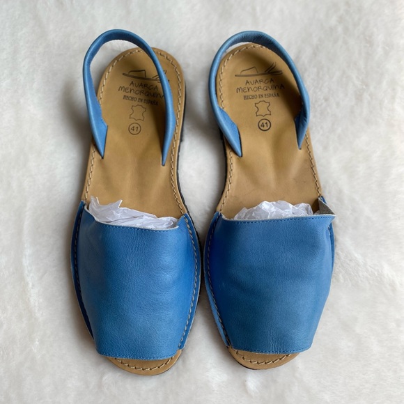 Avarca menorquinas blue leather sandals | shoes | summer | size 41 - Picture 2 of 5